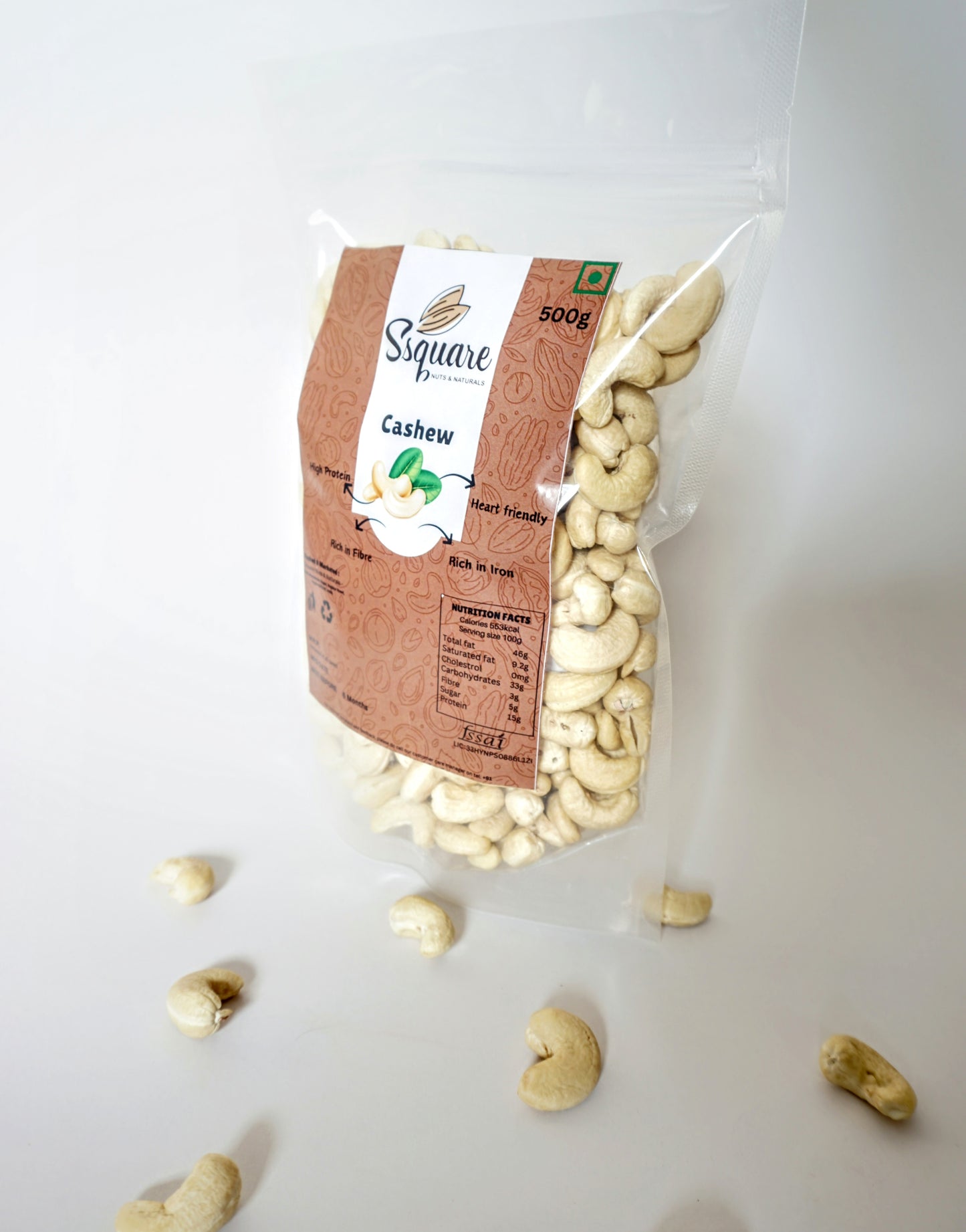 Ssquare Cashews, Whole natural premium nuts | SSquare Nuts & Naturals