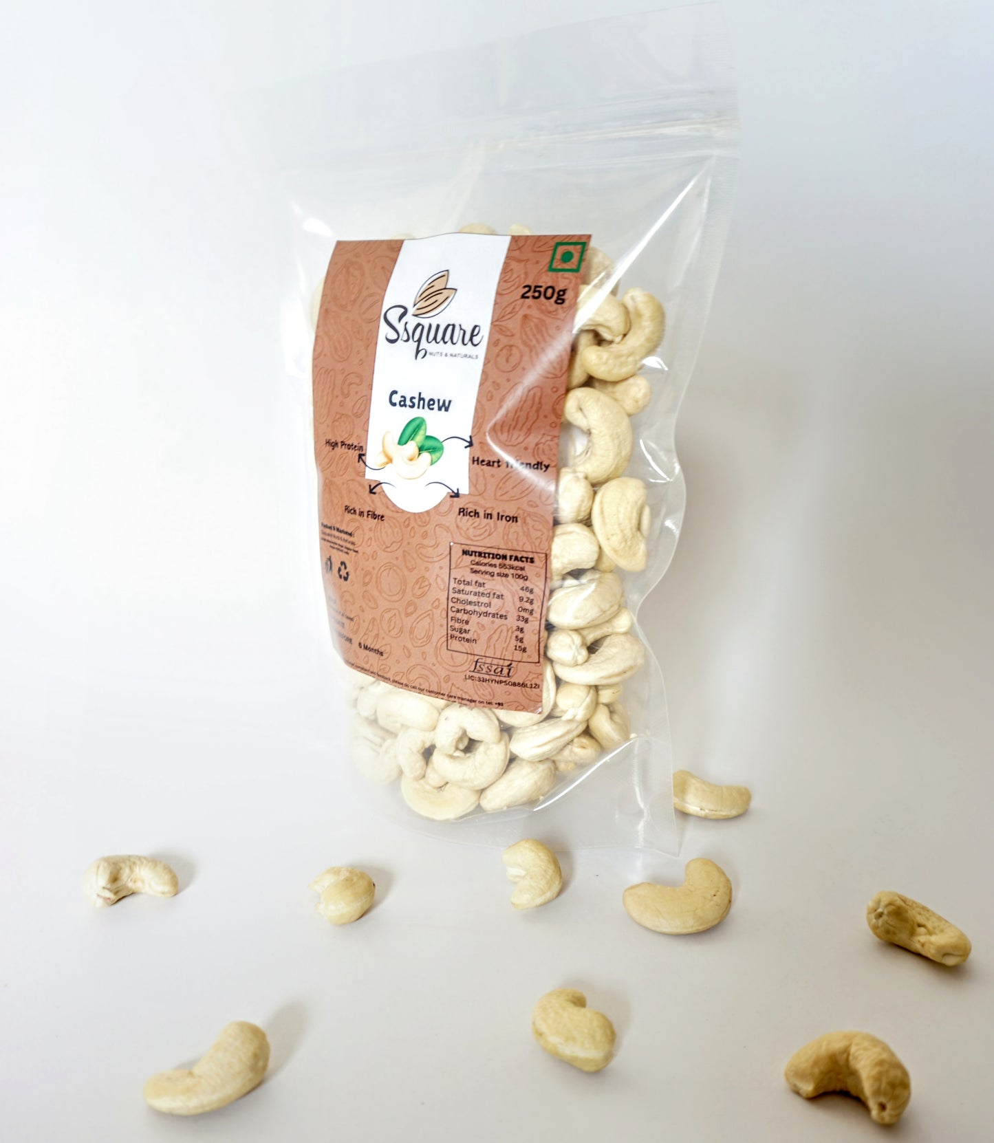 Ssquare Cashews, Whole natural premium nuts | SSquare Nuts & Naturals